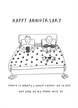This is the perfect evening and you know it! Make your partner laugh with this funny-but-true Anniversary card from King B.