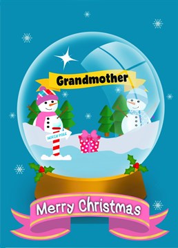 Send your lovely Grandmother the cutest snowman Christmas Card that she'll be proud to display on her mantelpiece. She deserves it!