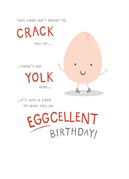 Have an eggcellent birthday with this card designed by Klara Hawkins!