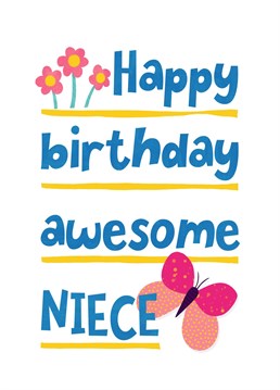 Show your niece she's special with this cute birthday card.