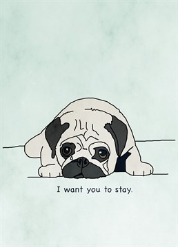 No one can say no to this cute pug puppy! Looks at its little puppy pug eyes! Give them those feels with this incredibly cute card from Kazvare Made It.