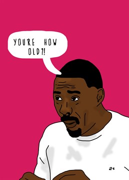 Idris Elba is gagged, literally. Wish them a spicy birthday (but not TOO hot) with this funny design by Kazvare Made It.