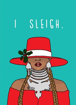 A festive Christmas card for the Beyhive.
