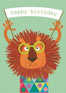 Say Happy Birthday to a little lion cub and make sure they have a special day with this Kali Stileman design.