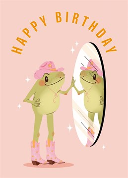 Spread a little joy to a toad-tally amazing friend with the birthday card! Wish them a very hoppy birthday and let them know they're unfrogettable! Designed by Kitty Strand.