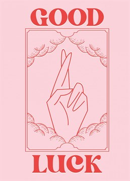 Send an extra spark of good luck with this tarot inspired good luck card! Perfect for your favourite person who's about to take a leap of faith, watch them become their own good luck charm and achieve all they've ever wanted and more! Designed by Kitty Strand