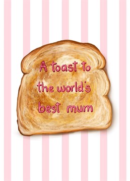 A buttery toast themed Mother's Day card - there's no better way of letting your Mum know how much you appreciate her!    Designed by Katie Tinkler