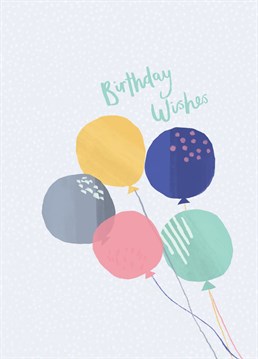 A illustrated bunch of birthday balloons!