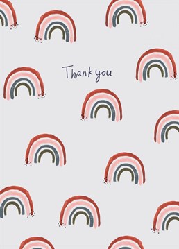 Say thank you with this Rainbow inspired card by Lauradidathing.