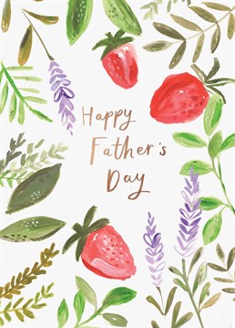 Say Happy Father's Day with this painted illustration.