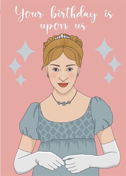 Celebrate a birthday with this Bridgerton card featuring the lovely Daphne!