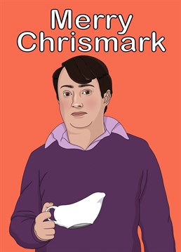 Show your Christmas enthusiasm with this Peep Show inspired card featuring the one and only Mark Corrigan