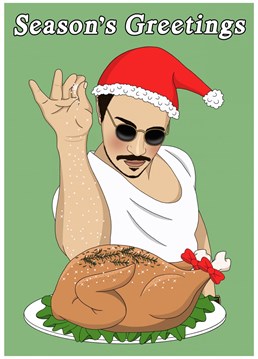 Send Season's Greetings with this Christmas card featuring Salt Bae