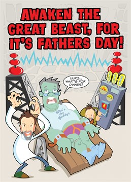 Aaargh! Wish the lumbering great farting beast in your life a Happy Father's Day, with this ghastly card from the house of Beastly.Make sure he gets MONSTERED!