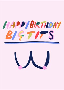 Funny bright, cute card perfect for your besties birthday!
