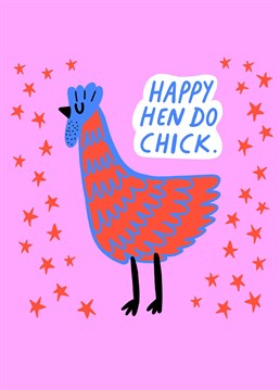 Make sure they enjoy their hen do with this cute card.