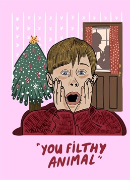 Funny take on iconic Christmas classic home alone