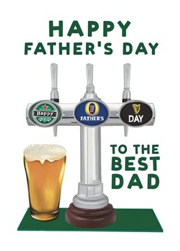 Does your Dad love a pint? If he does, this might be the perfect card for him this Father's Day. Designed by Hot Dog greetings.