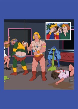 Skeletor's really enjoying that Full Moon Party! He-Man on Sun, Sex and Suspicious Parents, as requested by Josh McGlynn. Hilarious Jim'll Paint It design by Lesser Spotted Images.