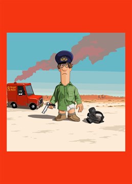 Postman Pat meets Breaking Bad, in which Pat is diagnosed with lung cancer and starts cooking meth in his van, as requested by Joe Badham. Jim'll Paint It design by Lesser Spotted Images.