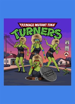 Teenage Mutant Tina Turners, as requested by Adam Riddell. Hilarious Jim'll Paint It design by Lesser Spotted Images.