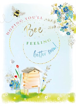 We're sure they'll be buzzing to receive this Get Well Soon card and instantly feel 10x better! Lift their spirits with this Ling Design.