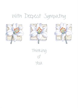 In the wake of bad news, show support to someone you care about with this sympathetic card by Ling Design.
