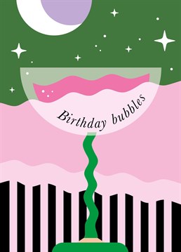 Birthday Bubbles Card. Make them smile with this Cute Birthday card.
