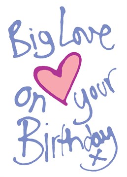 Send some big love on their birthday with this adorable Lucilla Lavender card.