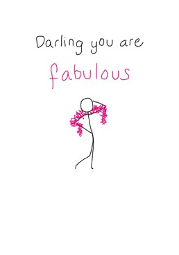 Hand me that feather boa and watch me get fabulous! This brilliant Lucilla Lavender Birthday card is perfect for anyone who needs no introduction.
