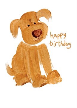 Say happy birthday to an excited young pup with this Lucilla Lavender card.