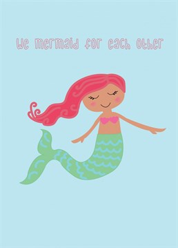 Send a special someone anniversary / birthday wishes with this magical mermaid inspired card!