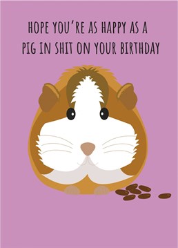 The perfect card for all the birthday piggy lovers out there!