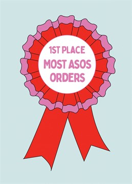 Wish an ASOS addict birthday with this award style Anniversary card!