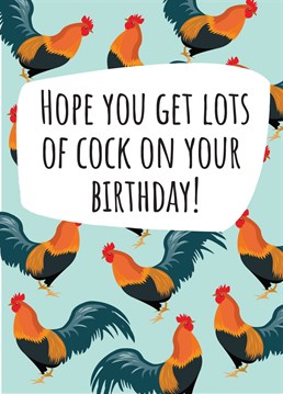 What better way to wish someone a happy birthday than with lots of cock!