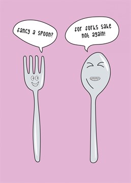 Big spoon or little spoon? Send your spoon love this cute Anniversary card!