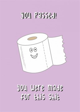 Congratulate someone on passing their exams / driving test with this playful card!
