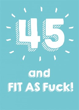 Wish a special someone a very happy birthday on their milestone big day with this cheeky card!