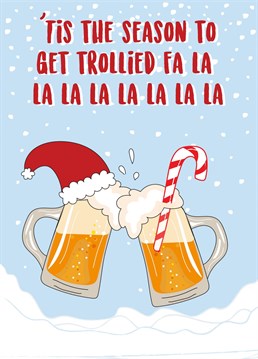 Wish someone who loves a tipple a Merry Christmas with this fun card!