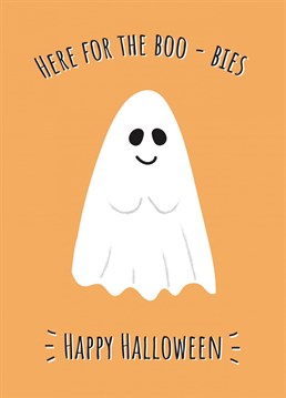 Wish someone a happy halloween with this boob inspired card!