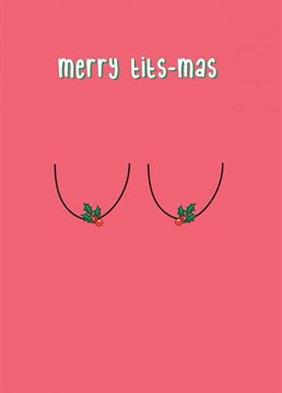 Wish someone a very merry Christmas with this bootitful card!