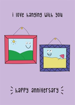 Send a special someone heartfelt anniversary love with this super cute card!