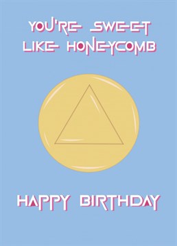 Wish a fellow squid games fan a Happy Birthday with this honeycomb game card!