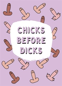 Send love and plenty of dick to someone who needs it with this heartfelt card.