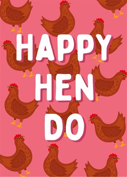 Wish someone a happy hen do with this super cute card!
