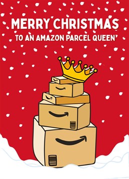Wish an Amazon Queen a Merry Christmas with this super fun festive card!