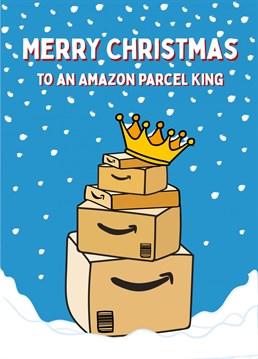 Wish an Amazon king a Merry Christmas with this super fun festive card!