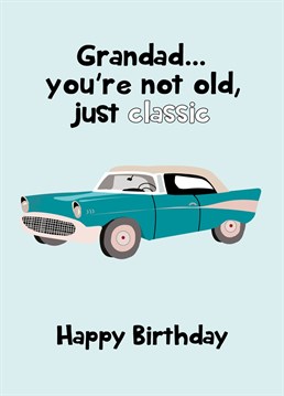 Wish a special grandad a Happy Birthday with this playful card!