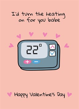 Send love to your Valentine with this super fun heating bills inspired Valentine's card!