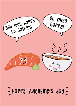 Send love to your Valentine with this super cute and fun sushi inspired Valentine's card!